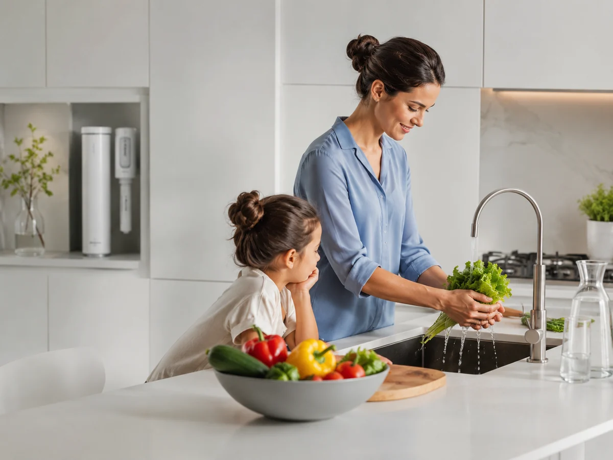 Preparing food with filtered water