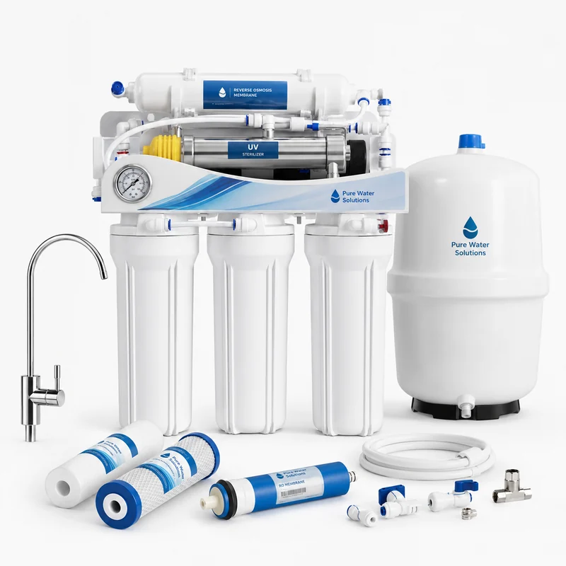 6-stage reverse osmosis system with UV